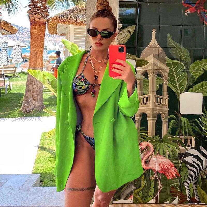 2024 autumn new fashion long women's clothing casual temperament commuting small suit for women