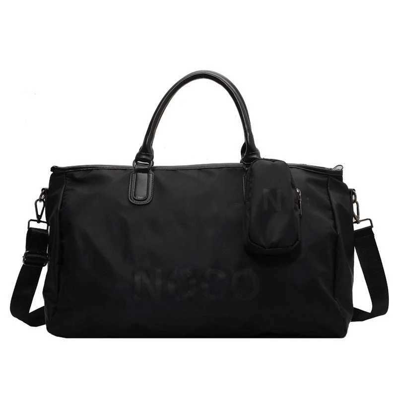 Gym Travel Training Exercise Fitness Shoulder Bag Mens Nylon Shoulder Bag Mens Waterproof Large Weekend Womens Yoga Handbag W240906