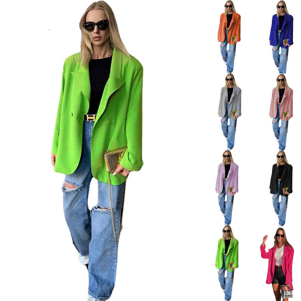 2024 autumn new fashion long women's clothing casual temperament commuting small suit for women