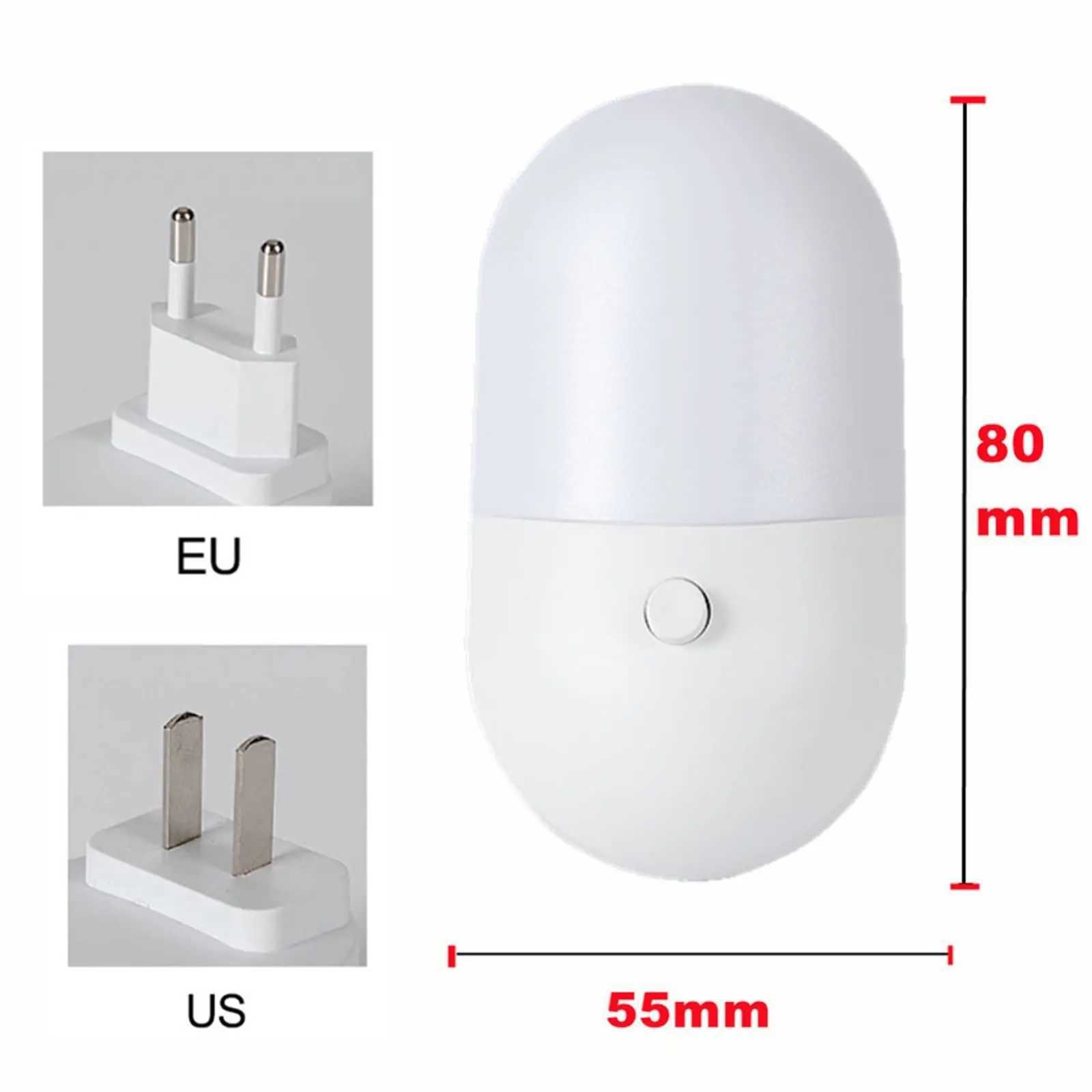 Bedlight Night Light EU US Plug LED Night Light AC220V Bedroom Light Gift Night Light Home Furnishings W240816