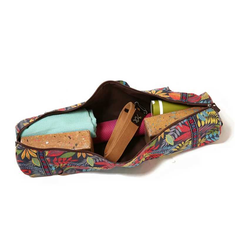 5 colors printed yoga bag portable exercise mat bag Pilates mat backpack fitness dance mat cover W240906