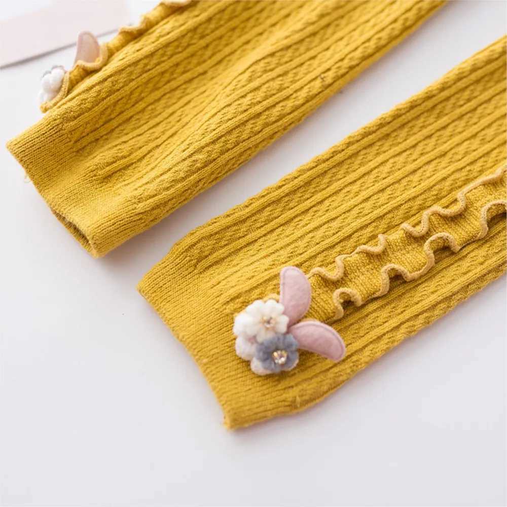 children pantyhose girls fall thick leggings baby trousers new long stretch brim render stocking strumpfhosen kinder Y240906