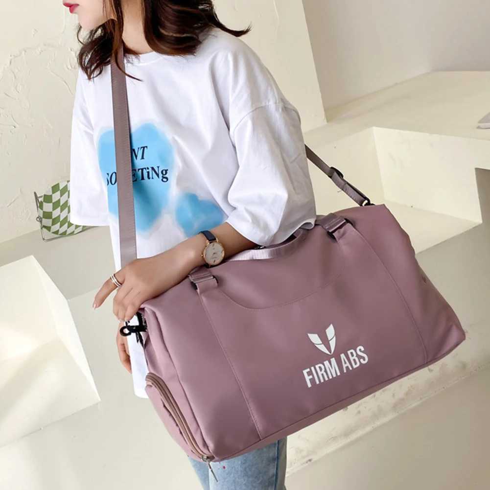 Fitness bag womens fitness outdoor travel bag handbag dry wet separation bag womens yoga exercise training bag W240906