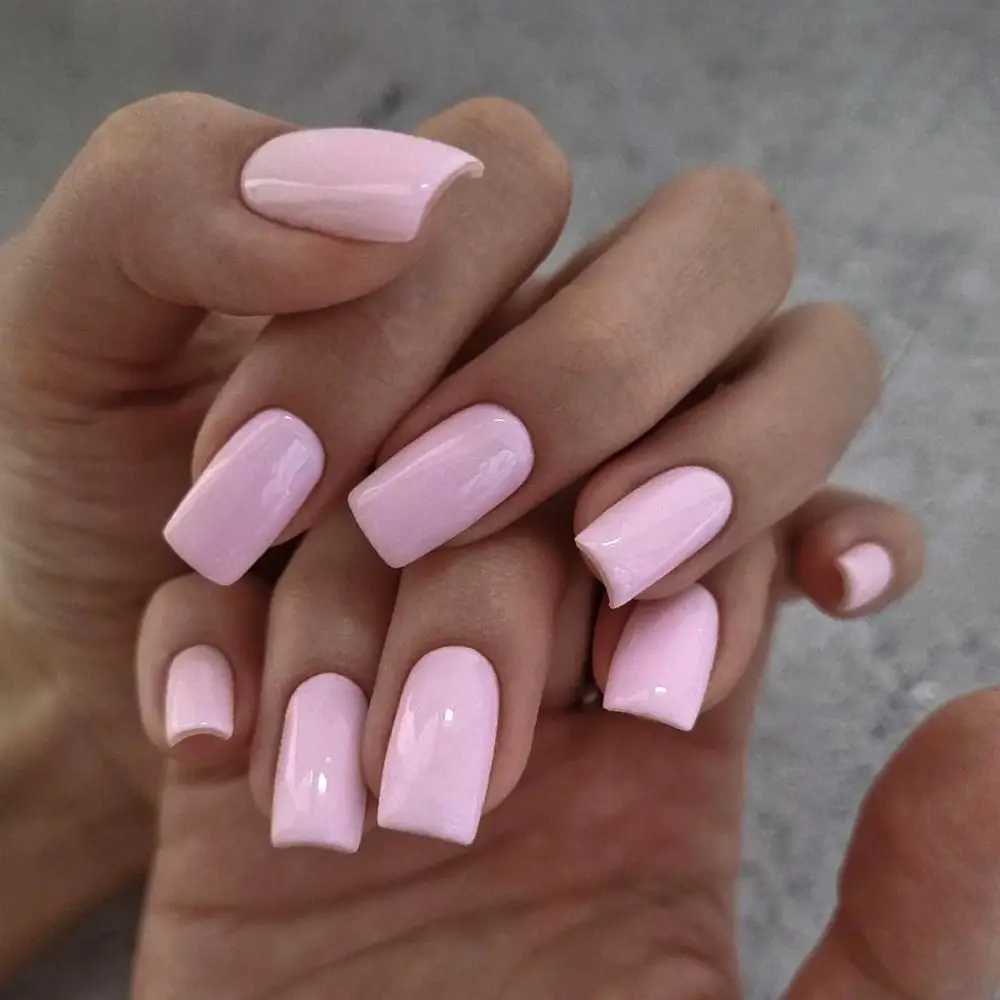 24 solid color fake nails with square heads French fake nails medium long press nails waterproof fake nails W240905
