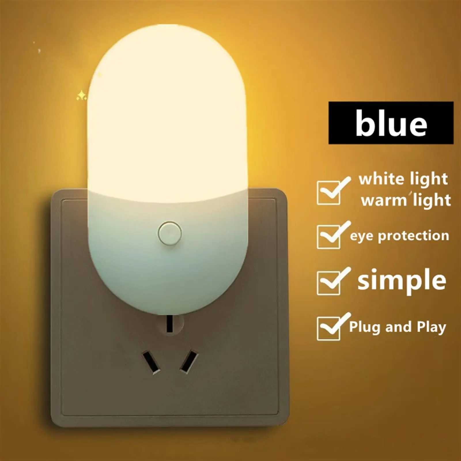 Bedlight Night Light EU US Plug LED Night Light AC220V Bedroom Light Gift Night Light Home Furnishings W240816