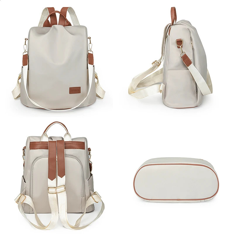 ner Light Travel Backpack Fashion School Bag Casual Top Shoulder Waterproof Nylon Fabric Womens 240906