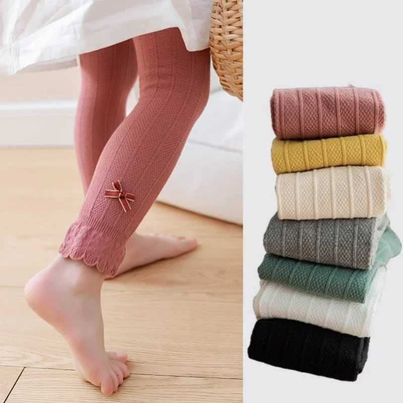 Spring Autumn Baby Pants Newborn Girls Leggings Striped Cotton Princess Pants Kids Children School Uniform Leggings Tights Y240906
