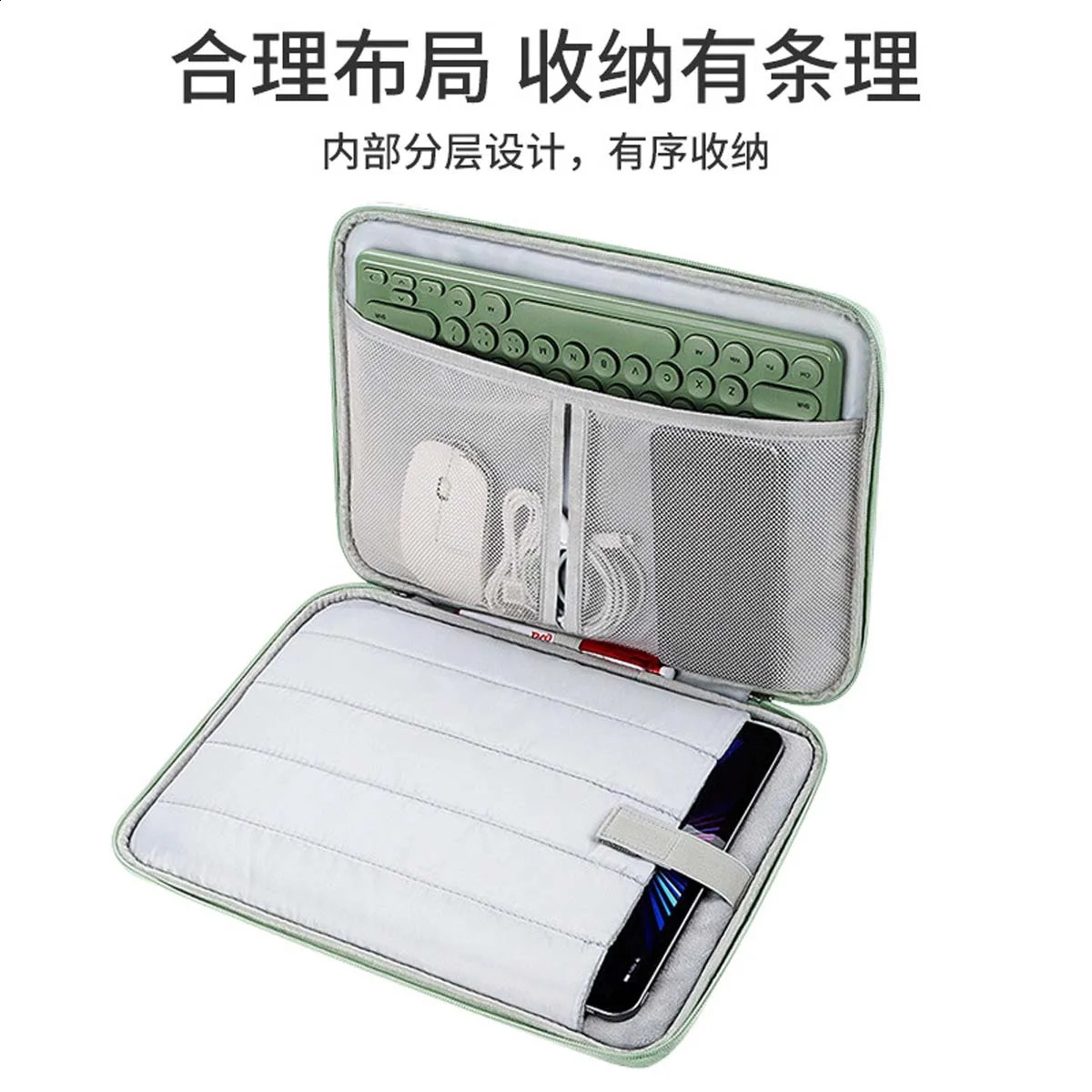 11 inch iPad tablet bag computer Lnner portable storage suitable for business office travel lightweight briefcase 240906