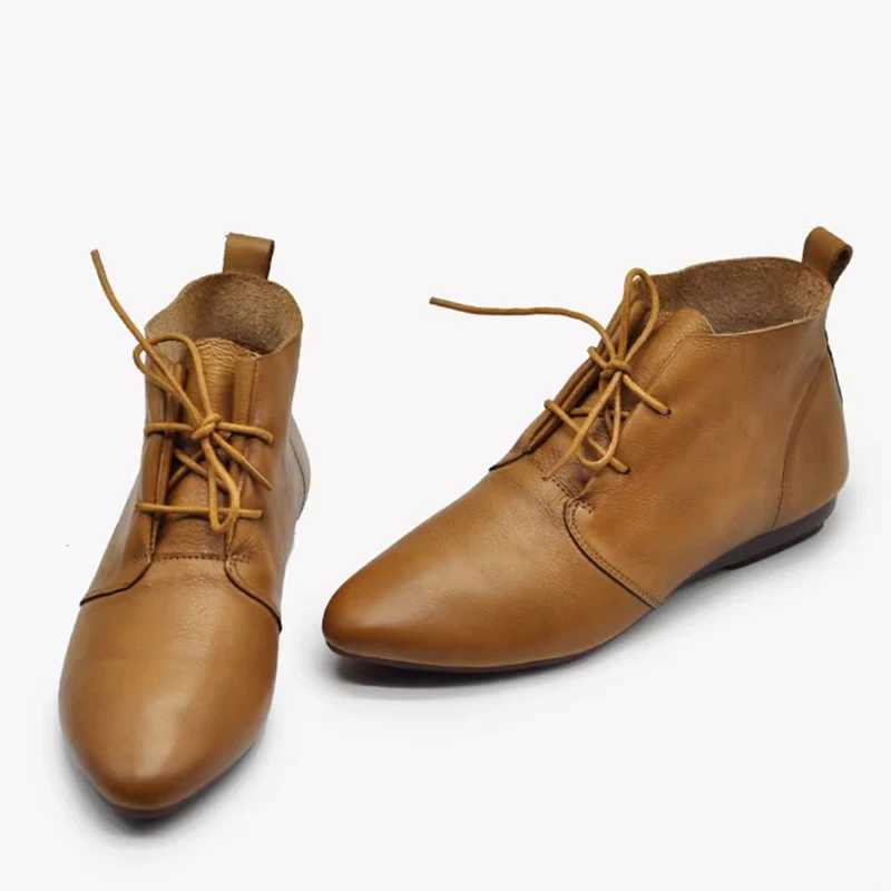 Womens Flat Ankle Chelsea Boots Pointed Toe Designer Fashion Walking Shoes 2024 Winter New Trend Lace Dress Zapatillas Women CL240906