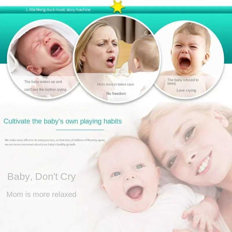 Baby crib bell 0-1 year old baby toy 3-6 months old music spinning bed bell ringing toy bed hanging baby night light W240815