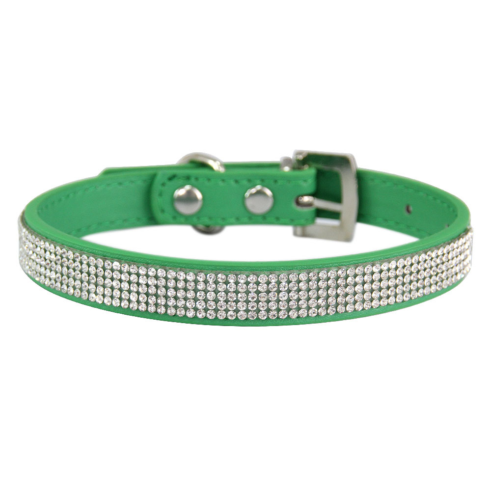 Halloween Pet Cat Collar Shiny Leather Diamond Multi-Size Collar Factory Direct Wholesale