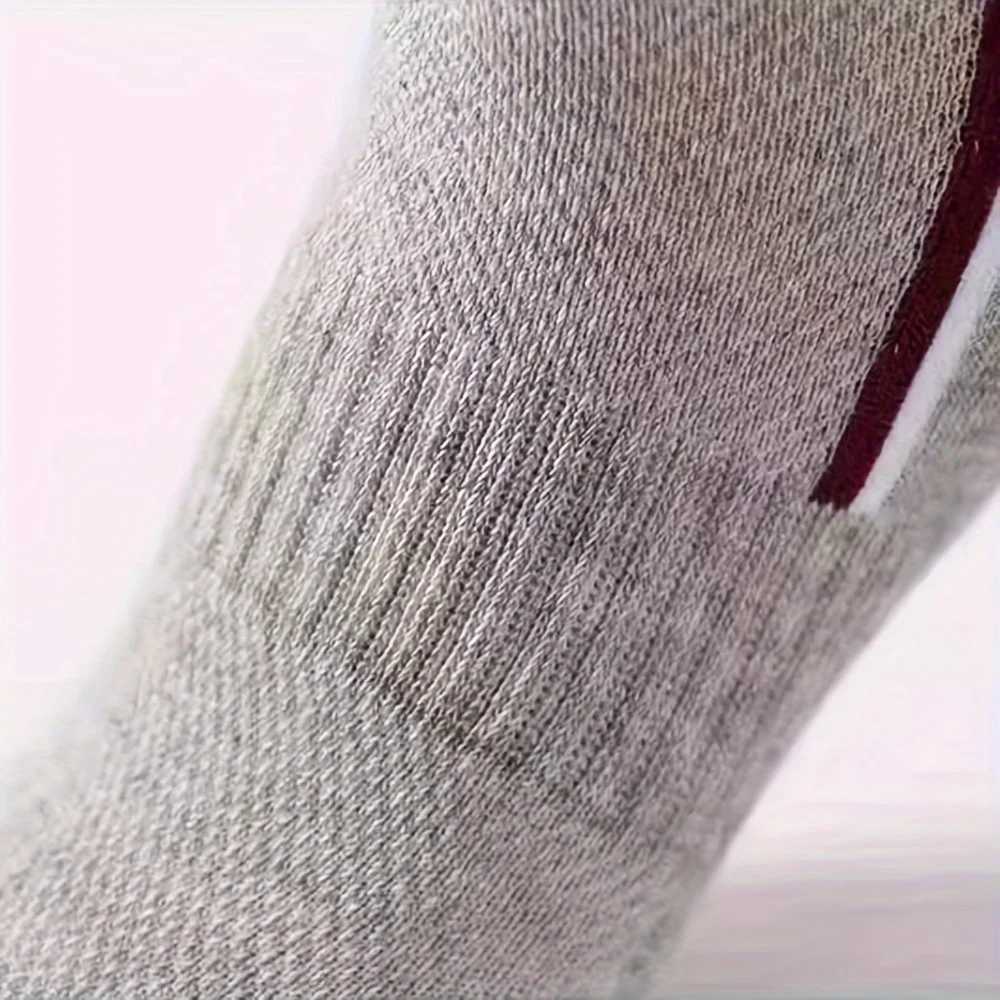 10/20/30 pairs of mens simple striped pattern lined ankle socks breathable soft sweat socks W240905