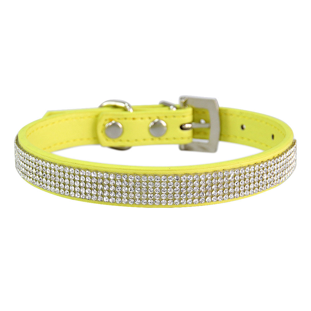 Halloween Pet Cat Collar Shiny Leather Diamond Multi-Size Collar Factory Direct Wholesale