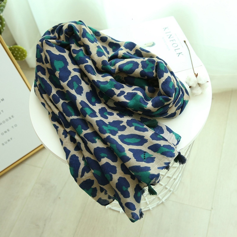 Thin women's Bali gauze scarf shawl dual-use beach UV resistant sexy leopard print scarf
