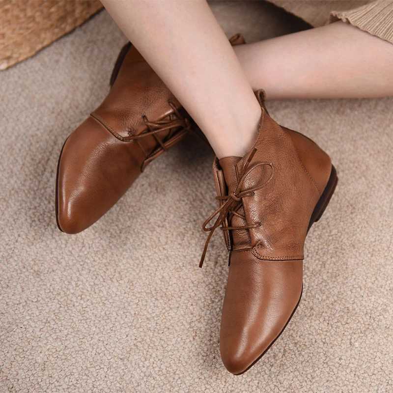 Womens Flat Ankle Chelsea Boots Pointed Toe Designer Fashion Walking Shoes 2024 Winter New Trend Lace Dress Zapatillas Women CL240906
