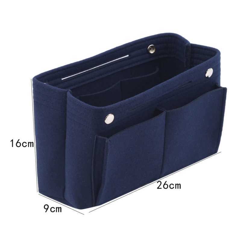 Multi functional insertion makeup bag womens travel wallet cosmetics bag womens portable storage organizer handbag 2024 W240905