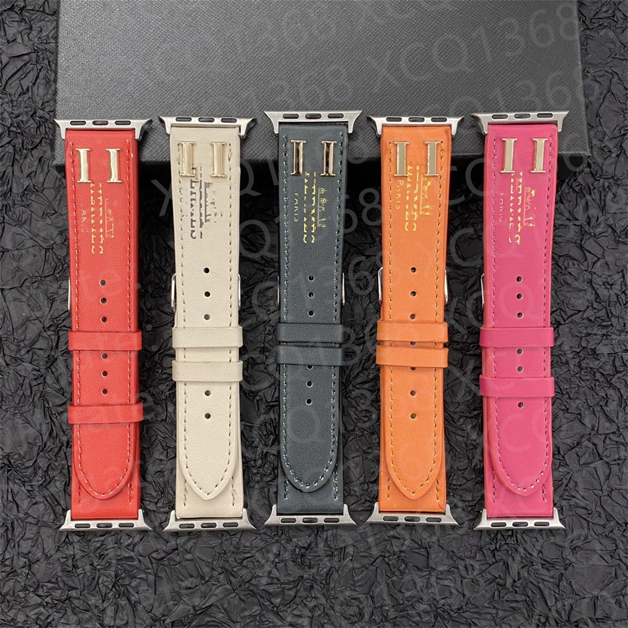 Luxury Designer Apple Watch band Watch Strap for apple watch series Ultra 9 8 3 4 5 6 7 38MM 40MM 41mm 42MM 44mm 45mm 49mm iwatch Bands Armband Leather