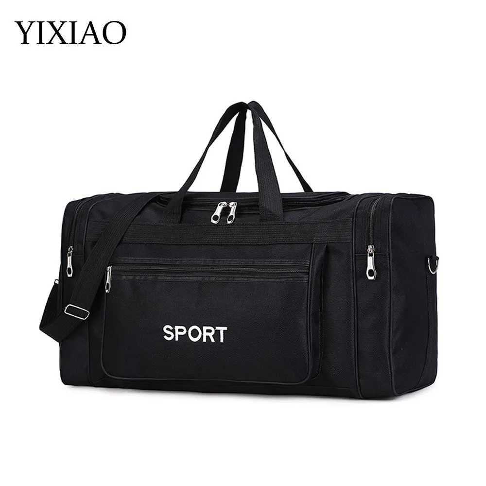 Yixiao Large Capacity Sports Fitness Bag Mens Outdoor Yoga Gym Handbag Messenger Multi functional Travel Training Shoulder Bag W240906