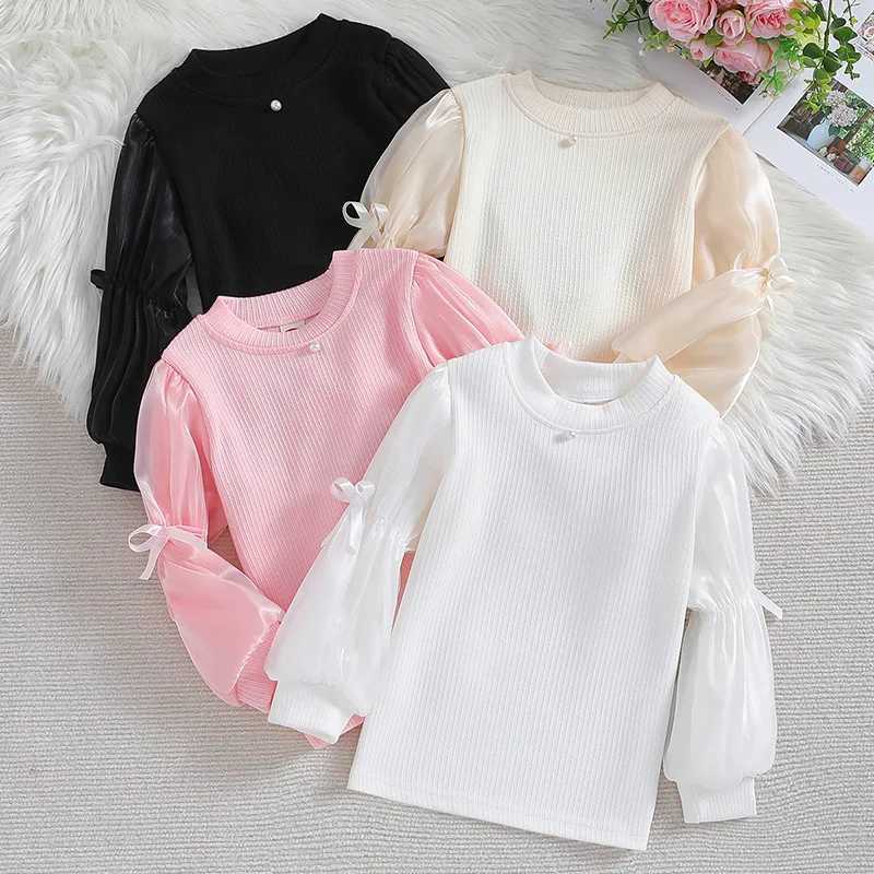 Girls bottoming shirt spring and autumn2024new fashionable stylish inner girl lantern sleeve Princess Lolita top fashion Y240906
