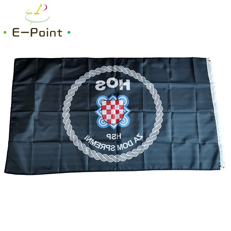 Croatian Defence Forces Flag Croatia HOS Flag 2*3ft (60*90cm) 3*5ft (90*150cm) Size Christmas Decorations for Home and Garden