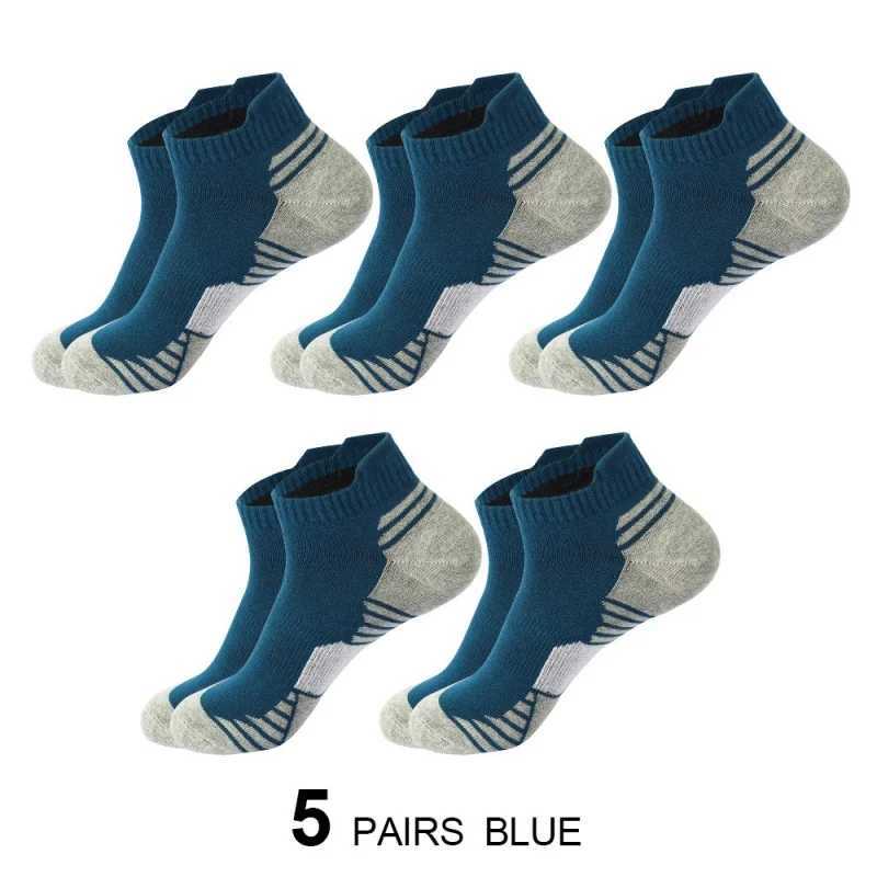 5 Pairs High Quality Men Sock Cotton Short Socks for Male Low-Cut Ankle socks Breathable Summer Casual Soft Sports Socks EU38-45 Y240906