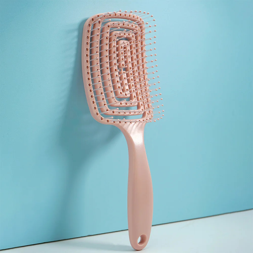 Curved hollow hair comb comb High cranial head massage fluffy comb hair comb wig comb