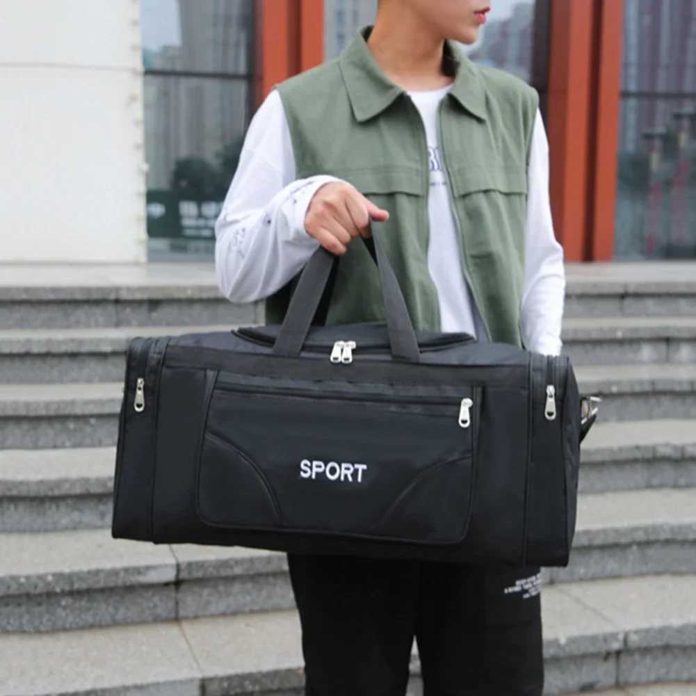 Oxford Fitness Bag Large Capacity Yoga Sports Backpack Waterproof Multi functional Adjustable Shoulder Strap Outdoor Football W240906