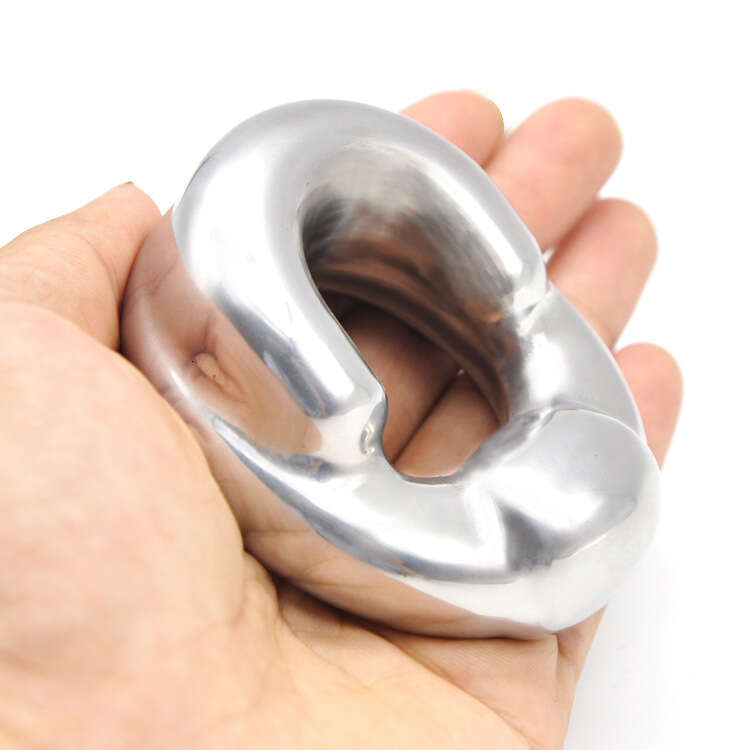 Metal stainless steel rooster ring heavy pendant ring chastity lock alternative gay adult product A334