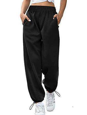New women's sports and leisure drawstring wide pants with leg ties