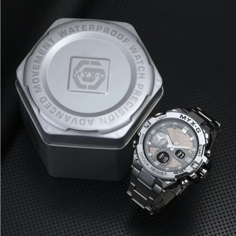Solar Energy Watches For Men Endurance Light Kinetic Timer Alarm Clock Rotating Windmill All Steel Watch Reloj Hombre 240716