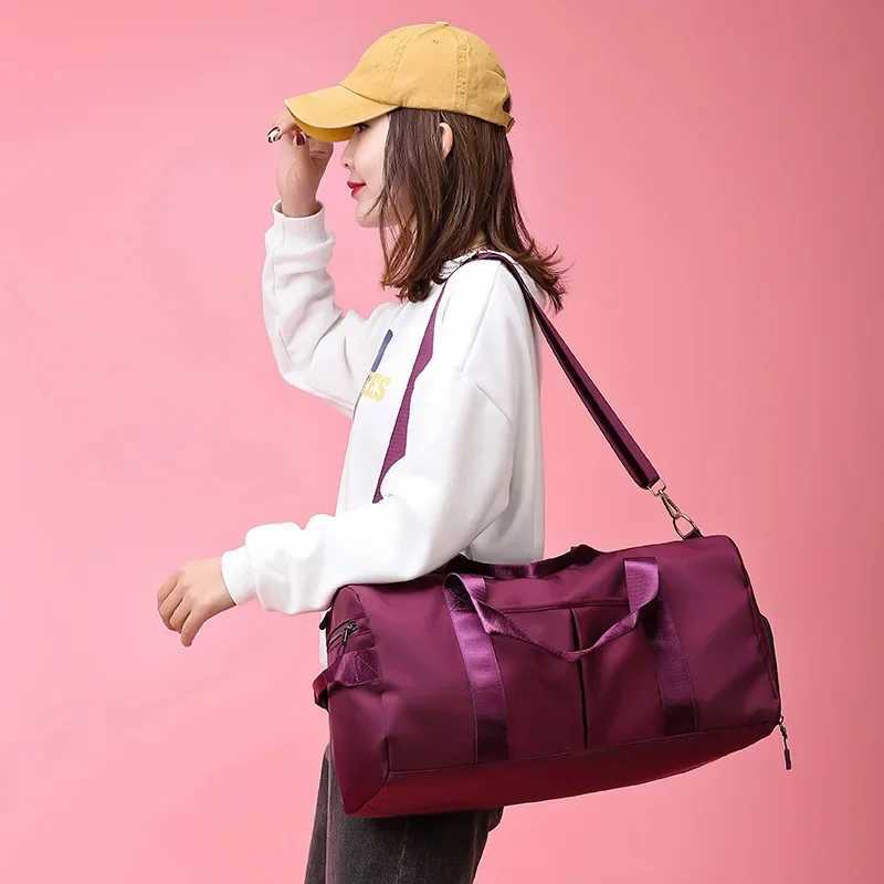 Travel bag dry wet separation exercise bag yoga fitness bag large capacity short distance travel training bag W240906