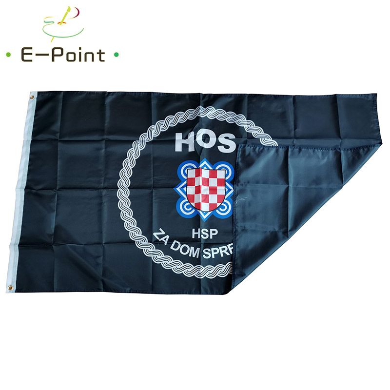 Croatian Defence Forces Flag Croatia HOS Flag 2*3ft (60*90cm) 3*5ft (90*150cm) Size Christmas Decorations for Home and Garden