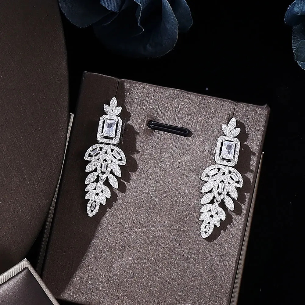 4-piece cubic zirconia necklace bracelet ring fashion Dubai bride wedding jewelry set bridal accessories 240906