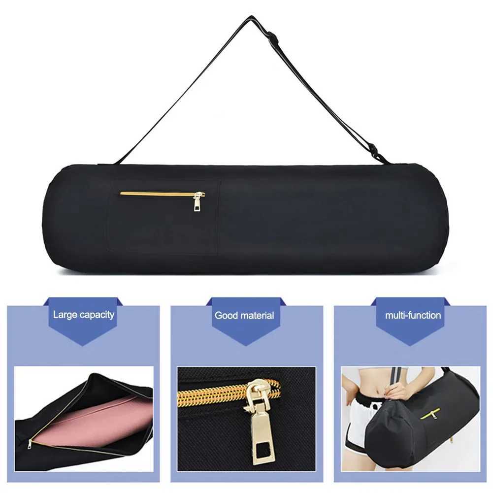 Portable 80cm Oxford cloth yoga mat bag wear-resistant yoga mat bag adjustable carrier bag foldable fitness bag W240906
