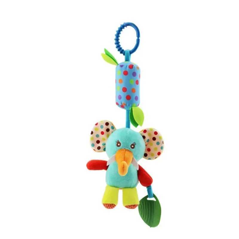New Baby Rattlesnake Mobile Cartoon Animal Baby Toy Cart Bed Hanging Baby Bed Hanging Bell Toy 0-12 Months W240815