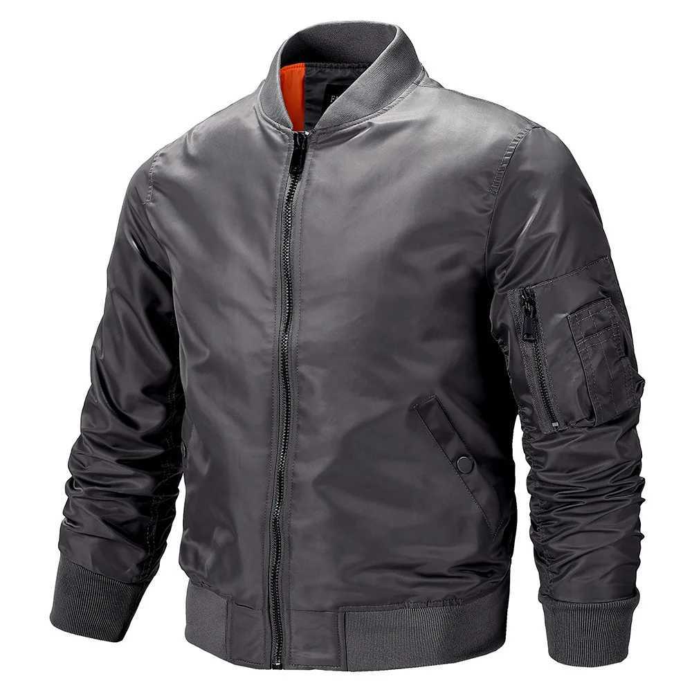 Baseball Jacket for Mens Spring and Autumn Thin Jacket Stand Up Collar Top Stand Up Collar Oversized Flying Jacket Y240906