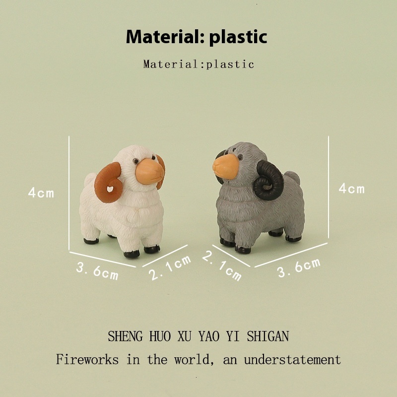 Cartoon Creative Ins Mini Cute Sheep Moss Micro Landscape Landscaping Home Decoration DIY Desktop Ornament