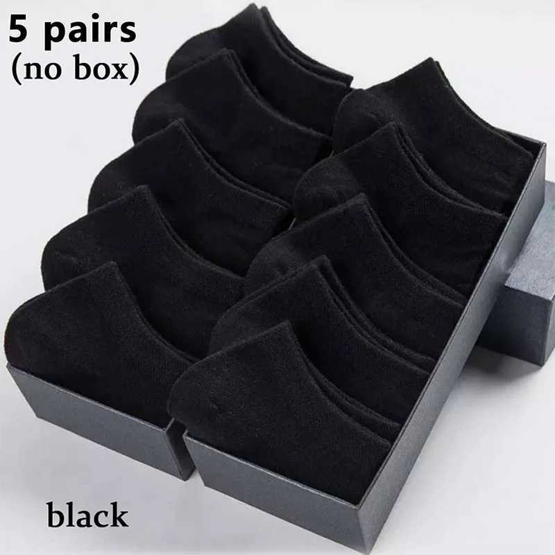 5 pairs/batch low cut mens socks solid color black white gray breathable cotton sports socks mens short socks womens W240905