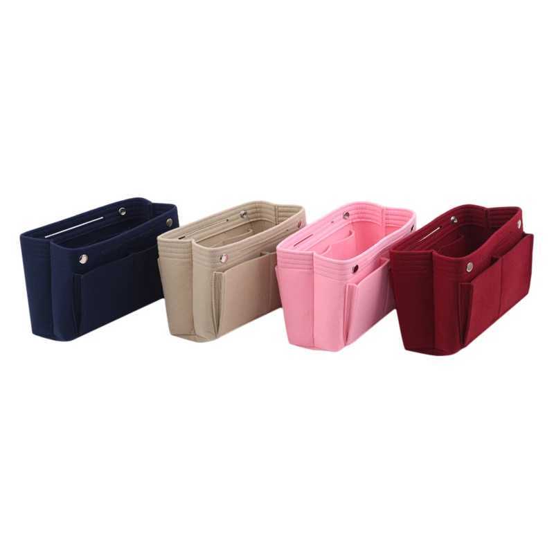 Multi functional insertion makeup bag womens travel wallet cosmetics bag womens portable storage organizer handbag 2024 W240905