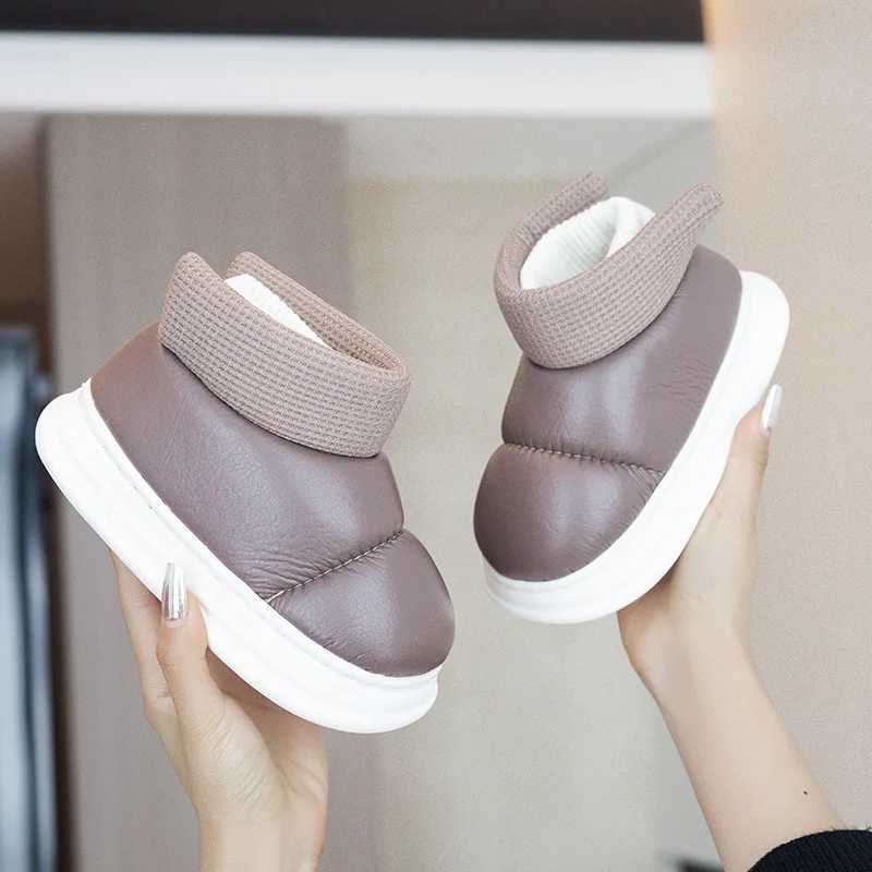 Children Boots For Girls Boys Baby Warm Fleece Thick Warm Snow Girl Shoes Ankle Boots Sapato Winter Boot Cotton Kids Girl Shoes M240906