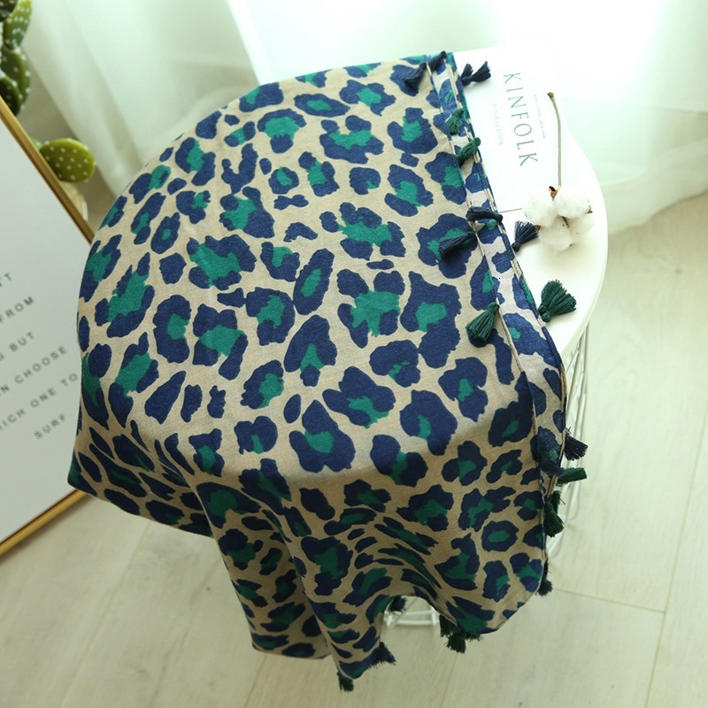 Thin women's Bali gauze scarf shawl dual-use beach UV resistant sexy leopard print scarf