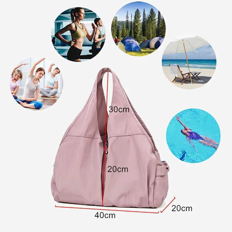 Womens Fitness Bag Sports Swimming Large Yoga Fitness Training Bag Weekend Luggage Shoulders Bolsas Womens Travel Handbag W240906