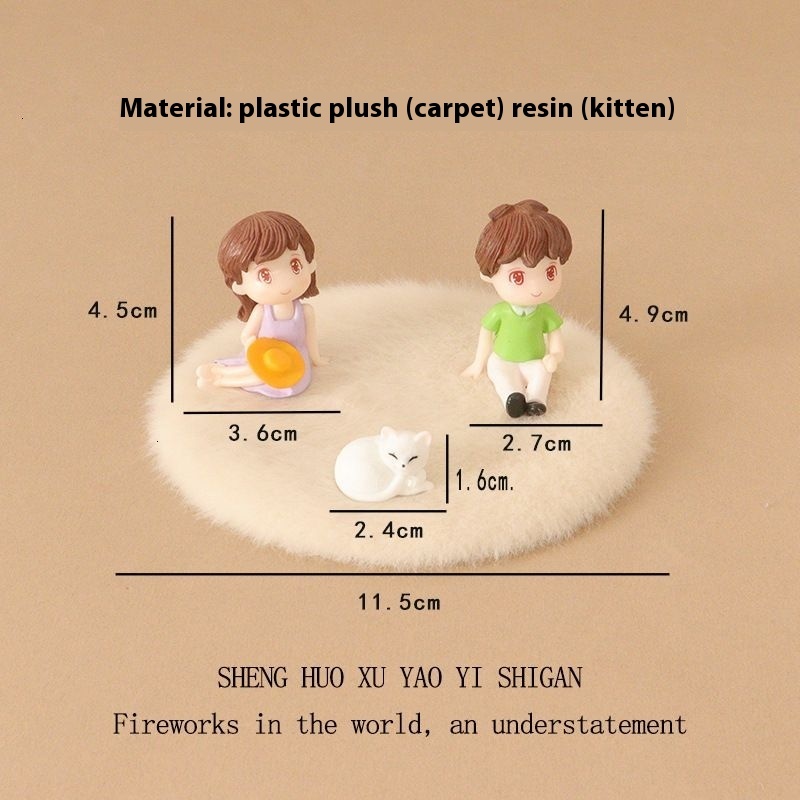 Adorable Handcrafted Cat-themed Plush Floor Mat - Perfect for Creating a Pet Friendly Atmosphere
