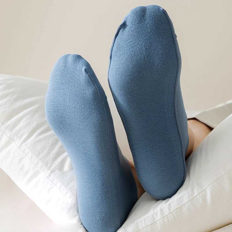 3Pairs Solid Cotton Bottom Breathable Mens Boat Socks Sweat-absorbing Thin Mesh Sock Low Cut Silicone Non-slip Invisible Sokken Y240906