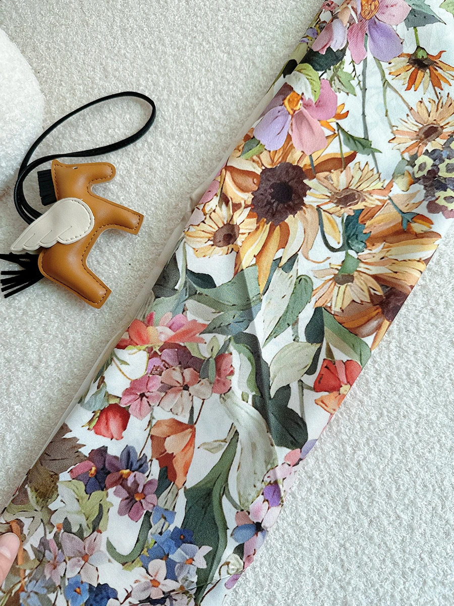 Home>Products>Natural Silk Scarves>Square Headbands>Black Headbands 240905