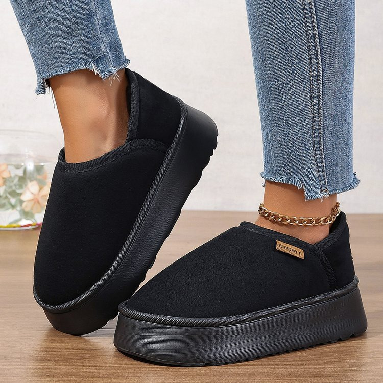 PD new wear thick soled bread shoes female winter thickened 2023 new winter ins warm cotton shoes