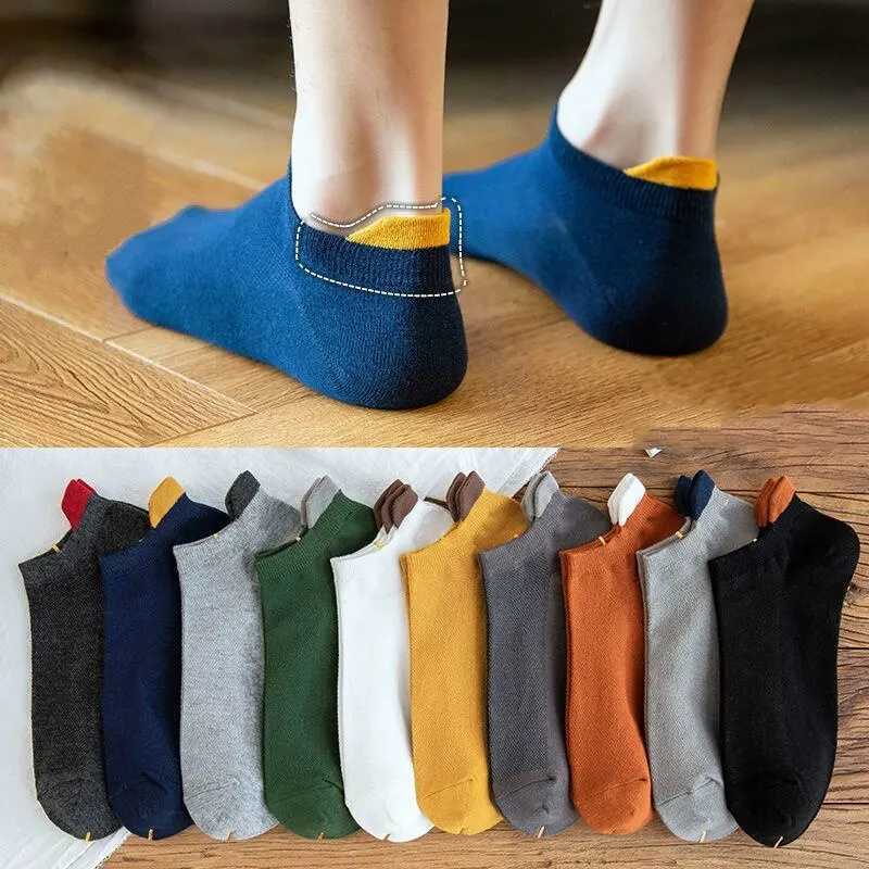 10 pairs of high-quality mens cotton socks suitable for men low cut ankle socks breathable summer casual soft sports socks W240905