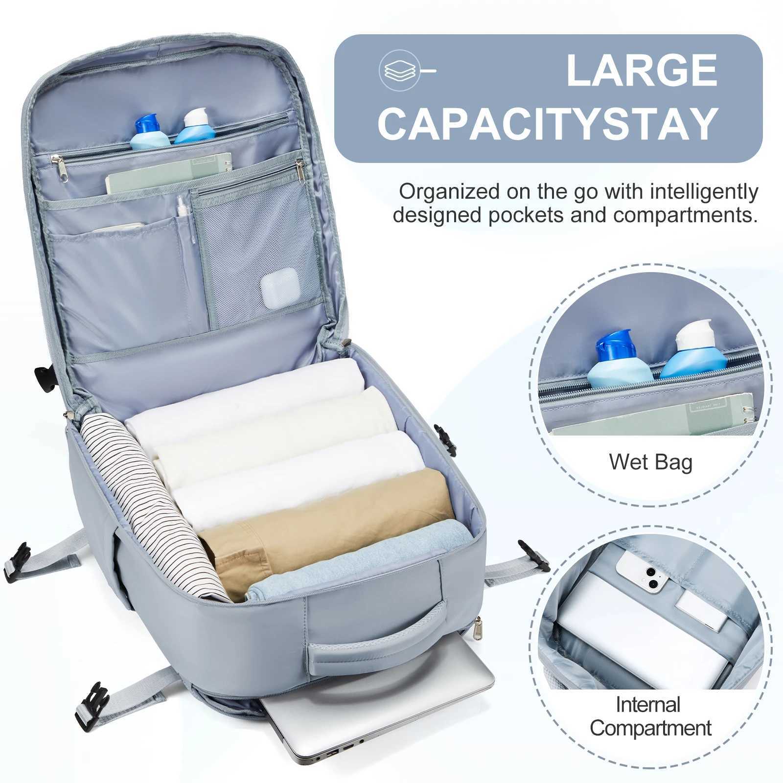 Travel Backpack Easyjet Carry Ons 45x36x20 Ryanair 40x20x25 Women s Cabin Laptop Man Luggage 240906