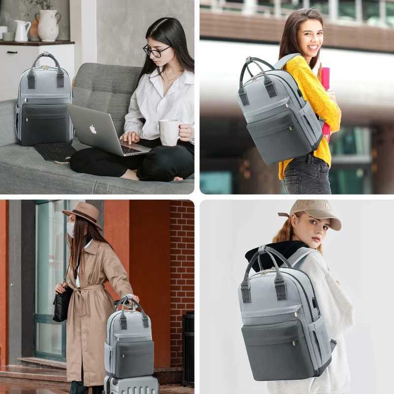 New in Travel Backpack Fashion Usb Charging Laptop Lightweight Handbag School Bags for Multifunctional Suitcase Backpacks 240906