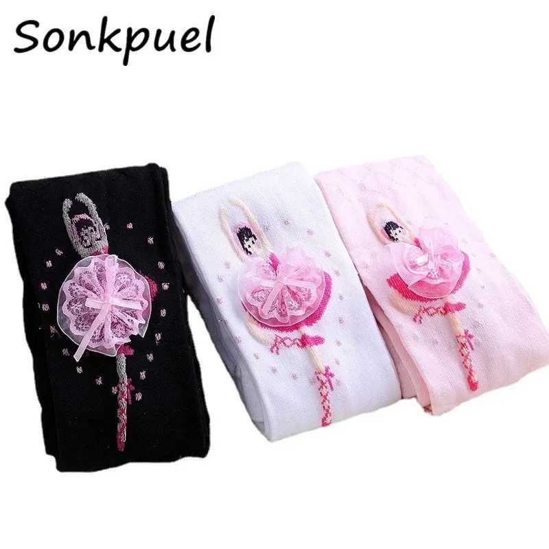 Girls Tights Autumn Kids Cotton Pantyhose Cute Soft Knitted Tights for Baby Girl Infant Toddler Stocking Children Clothing Y240906